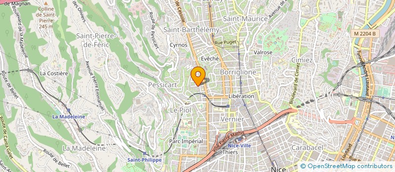 localisation de l'entreprise ASS I CARE à NICE