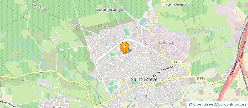 localisation de l'entreprise ASS I F P DANSE  SAINT-ESTEVE