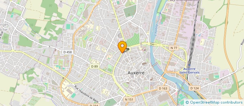 localisation de l'entreprise ASS ICAUNAISE RECHERCHE ECHANGES FORMATI à AUXERRE