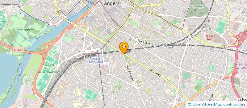 localisation de l'entreprise ASS ICI ET LA à ANGERS