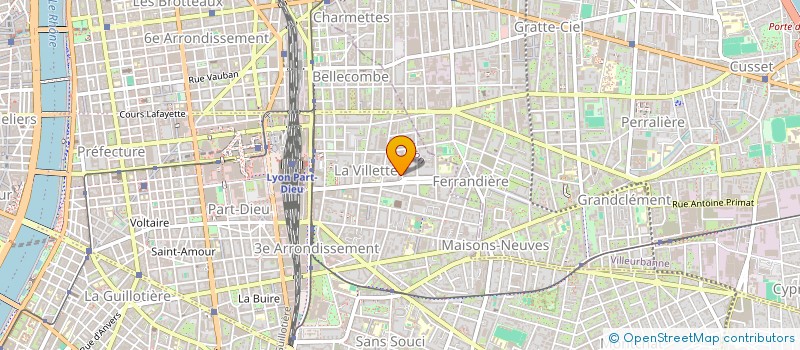 localisation de l'entreprise ASS ICM  LYON