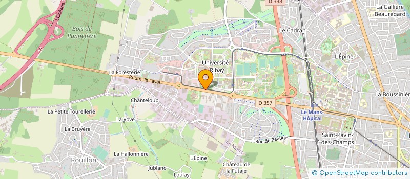 localisation de l'entreprise ASS IDEFA  LE MANS