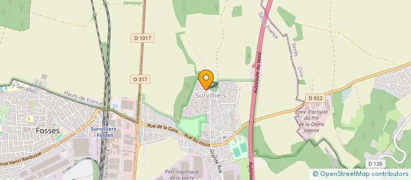 localisation de l'entreprise ASS IMAGINATION  SURVILLIERS