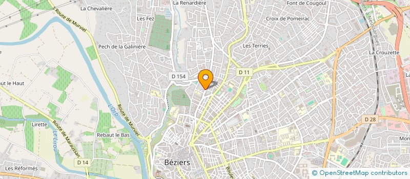 localisation de l'entreprise ASS  IMM DES OEUVRES DE TIMON DAVID  BEZIERS