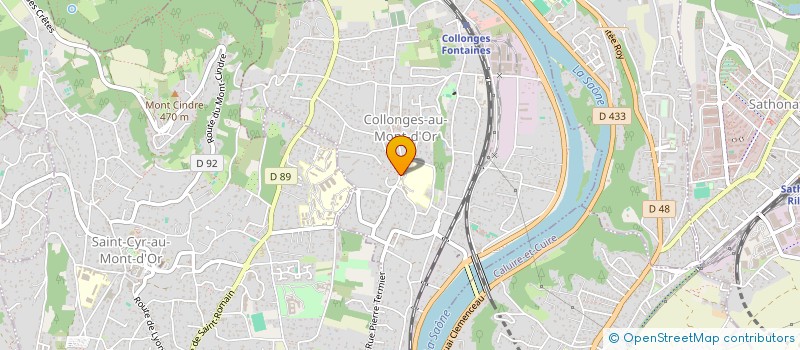 localisation de l'entreprise ASS  IMMO GRAND PORT ET RUE CDT CHARCOT  COLLONGES-AU-MONT-D'OR