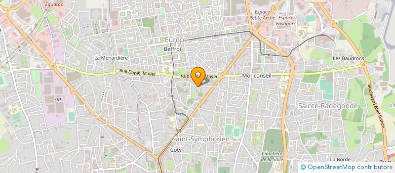 localisation de l'entreprise ASS IMMOB BATIMENT ET TP à TOURS