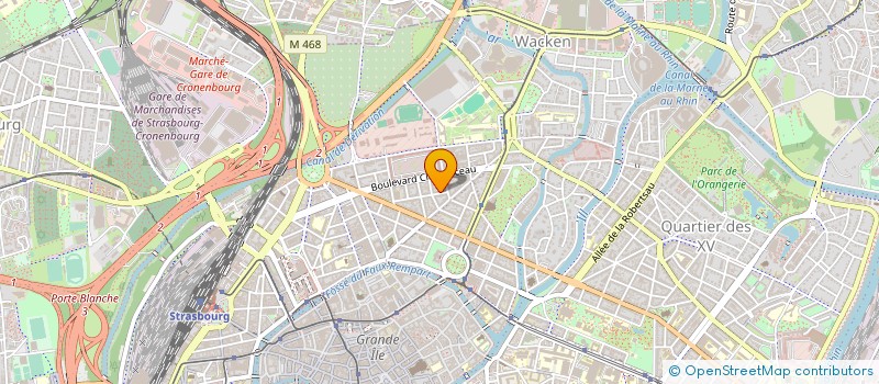 localisation de l'entreprise ASS IMMOB OEUVRE ISRAELITE COLONIES VAC  STRASBOURG