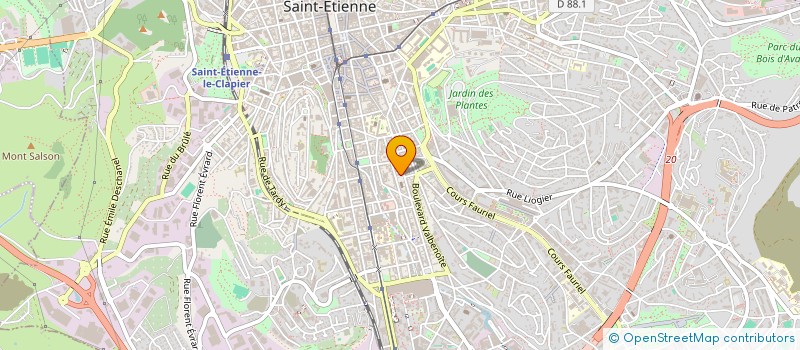 localisation de l'entreprise ASS IMMOB PL ST ROCH  SAINT-ETIENNE