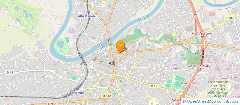 localisation de l'entreprise ASS IMMOBIL OEUVR SOCIAL EDUC ARCHEVEQUE  ALBI