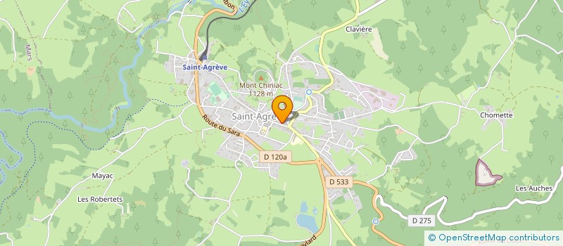 localisation de l'entreprise ASS IMMOBILIERE à SAINT-AGREVE