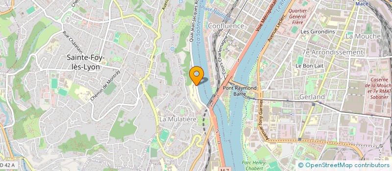 localisation de l'entreprise ASS IMMOBILIERE ALPES COTE D'AZUR  LA MULATIERE