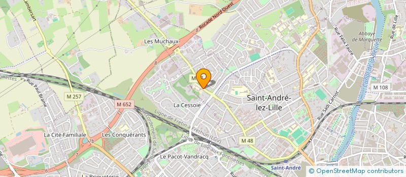 localisation de l'entreprise ASS IMMOBILIERE CAMBRAISIENNE  SAINT-ANDRE-LEZ-LILLE