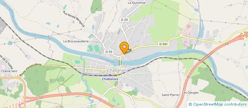 localisation de l'entreprise ASS IMMOBILIERE DE CHABANAIS à CHABANAIS