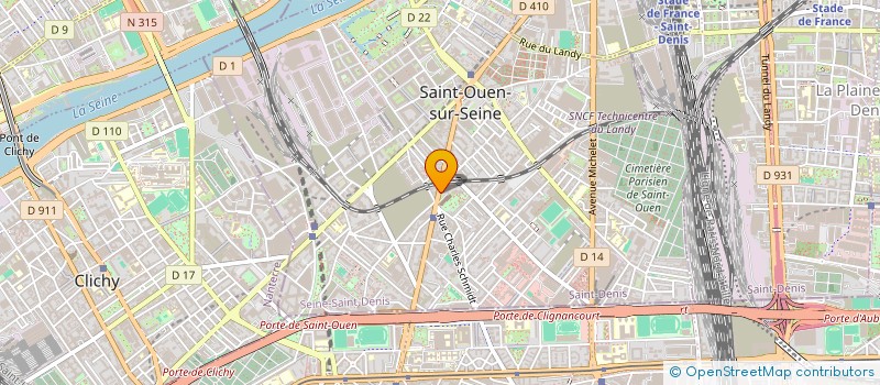 localisation de l'entreprise ASS IMMOBILIERE DE ST OUEN à SAINT-OUEN-SUR-SEINE