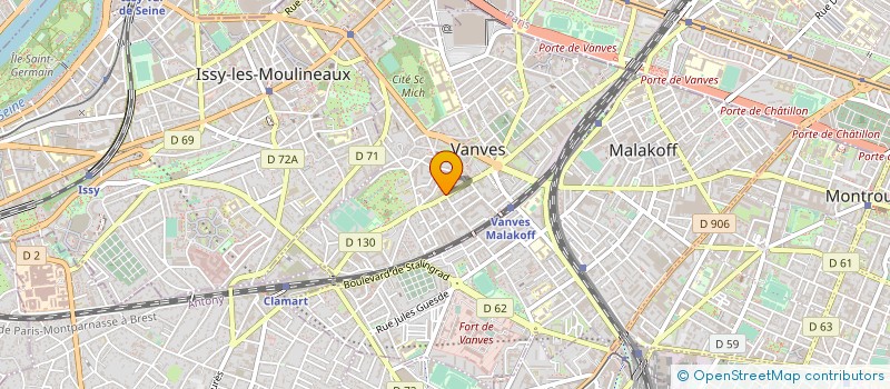 localisation de l'entreprise ASS IMMOBILIERE DE VANVES à VANVES