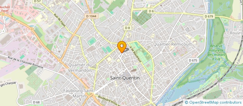 localisation de l'entreprise ASS IMMOBILIERE DU NORD DE LA FRANCE à SAINT-QUENTIN