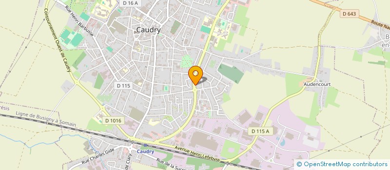 localisation de l'entreprise ASS IMMOBILIERE LE MERINOS  CAUDRY