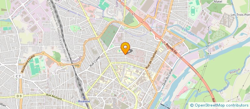 localisation de l'entreprise ASS IMMOBILIERE LIVATTE  ROANNE