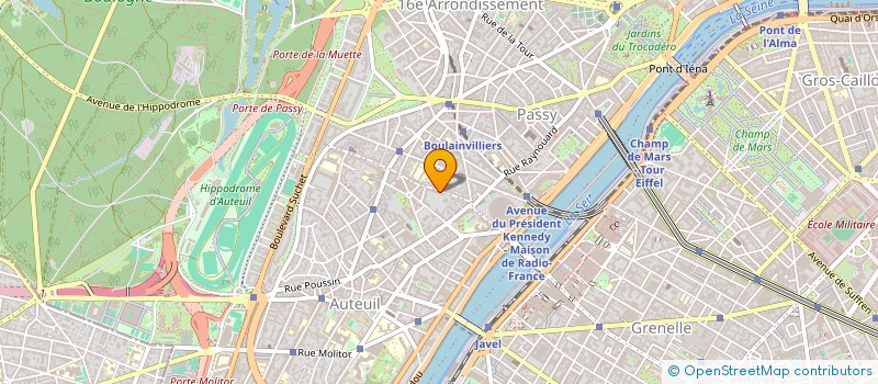 localisation de l'entreprise ASS IMMOBILIERE PASSY AUTEUIL  PARIS