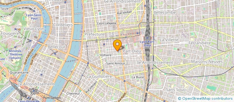 localisation de l'entreprise ASS IMMOBILIERE RUE GARIBALDI  LYON