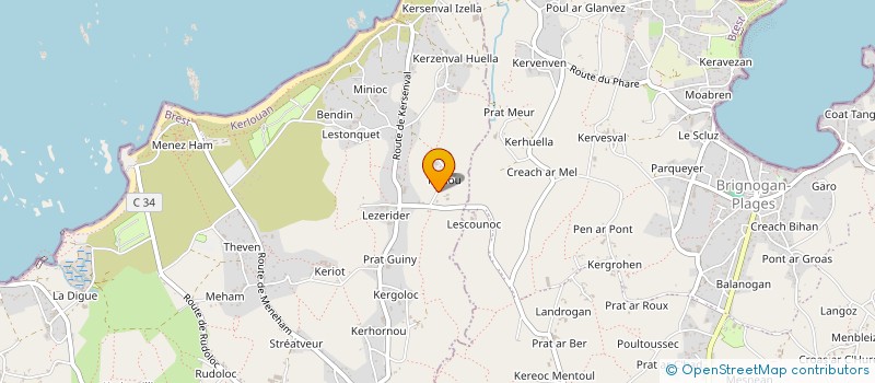 localisation de l'entreprise ASS IMMOBILIERE SAINT ENEOUR  PLOUNEOUR-BRIGNOGAN-PLAGES