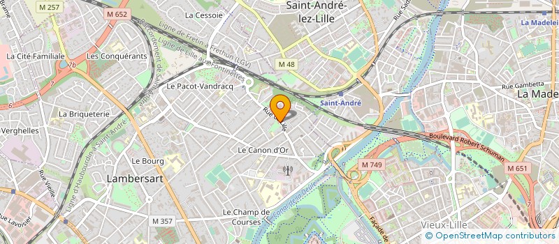 localisation de l'entreprise ASS IMMOBILIERE SAINT GERARD à LAMBERSART
