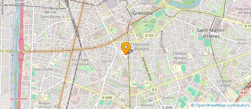 localisation de l'entreprise ASS IMPACT à GRENOBLE