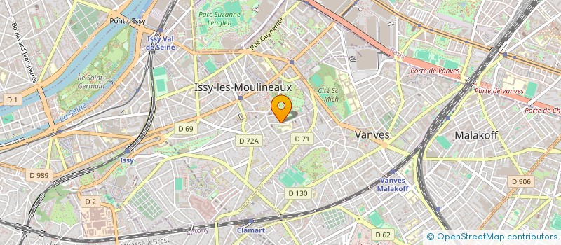 localisation de l'entreprise ASS IMPASSE CLOQUET à ISSY-LES-MOULINEAUX