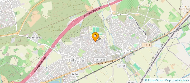 localisation de l'entreprise ASS IND DES PARENTS D ELEVES DE BAILLARG à BAILLARGUES