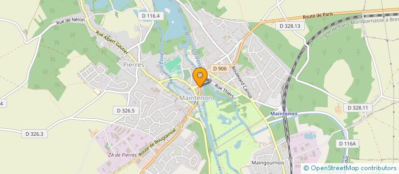 localisation de l'entreprise ASS INDEP DES PARENTS DE MAINTENON ET DES ENVIRONS à MAINTENON