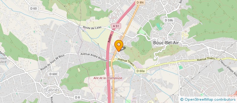 localisation de l'entreprise ASS INDEPENDANTE DES PARENTS D ELEVES DES CHABAUDS  BOUC-BEL-AIR