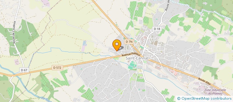 localisation de l'entreprise ASS INDIANA AVENTURE  SAINT-CANNAT