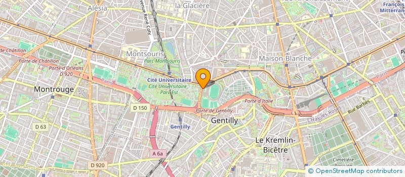 localisation de l'entreprise ASS INF RECH EQUIP SPORT LOISIR  PARIS