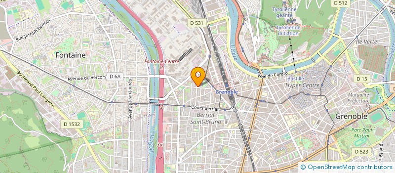 localisation de l'entreprise ASS  INFO CHRONO SPORT à GRENOBLE