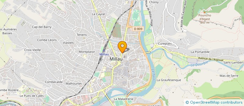 localisation de l'entreprise ASS INFOGEST à MILLAU