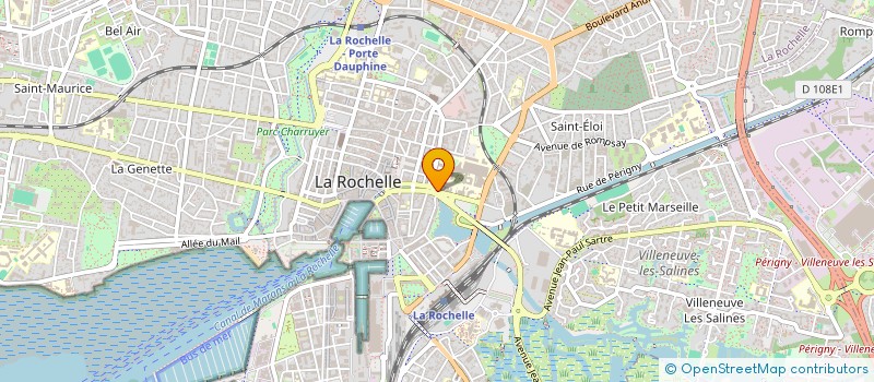localisation de l'entreprise ASS INFORM GYNECOLO OBSTETRI CHTE MME à LA ROCHELLE