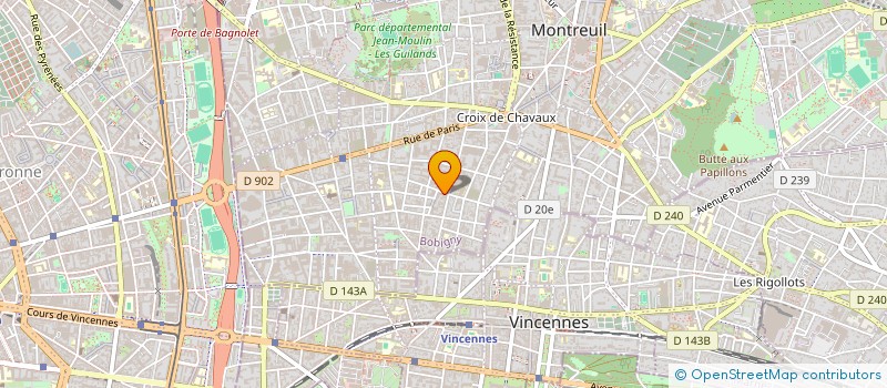 localisation de l'entreprise ASS INFORMA CADRE ENTR FORMATIO CONTINUE à MONTREUIL
