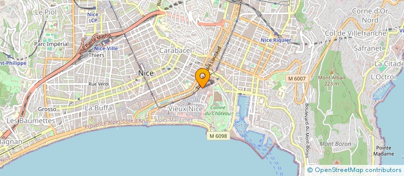 localisation de l'entreprise ASS INFORMAT DEFENSE CONSOMMA SALARIES à NICE