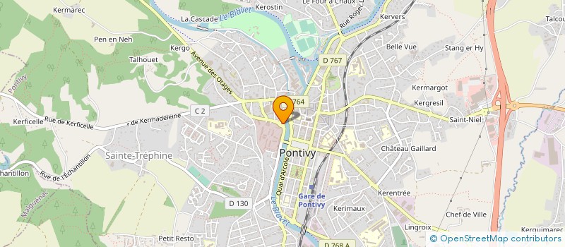 localisation de l'entreprise ASS INFORMATION COMMUNICATION PAYS VANNE à PONTIVY
