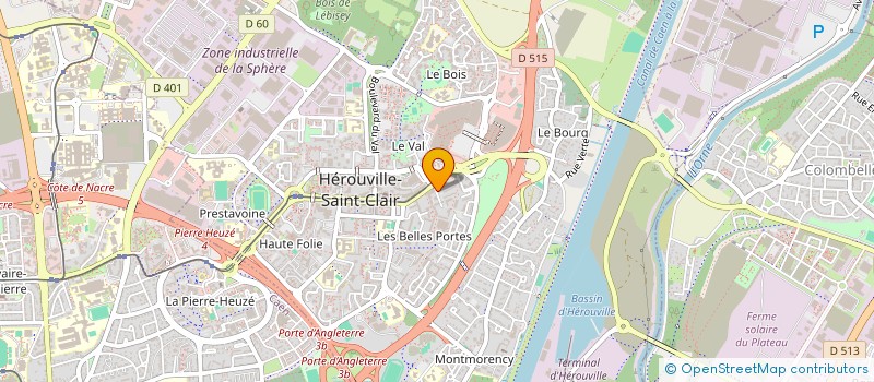 localisation de l'entreprise ASS INFORMATION SUR LES TECHNIQUES DE RELAXATION ET D'EPANOUISSEMENT PERSONNEL à HEROUVILLE SAINT CLAIR