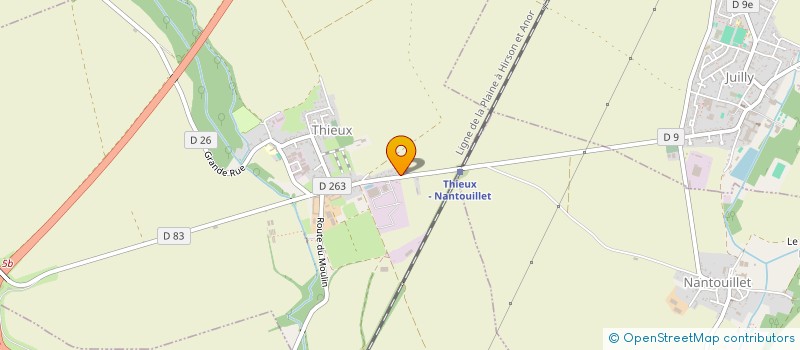 localisation de l'entreprise ASS INFORMATIQUE LE BEVA  THIEUX