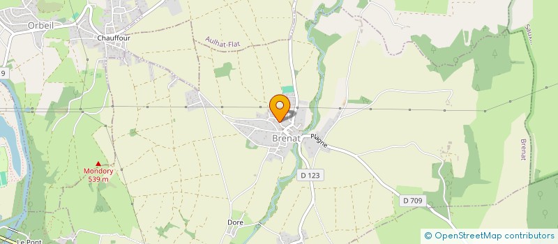 localisation de l'entreprise ASS INFORMATISATION COMMUNES REG ISSOIRE  ORBEIL