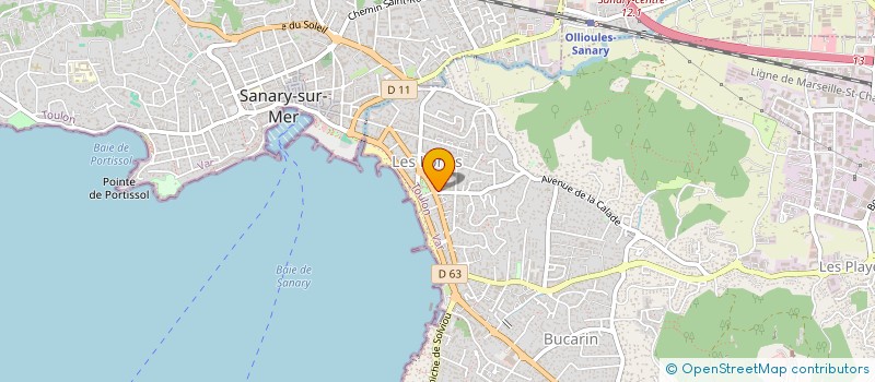localisation de l'entreprise ASS INITIA FORMATION APPUI PEDAGOGI EMPL à SIX-FOURS-LES-PLAGES