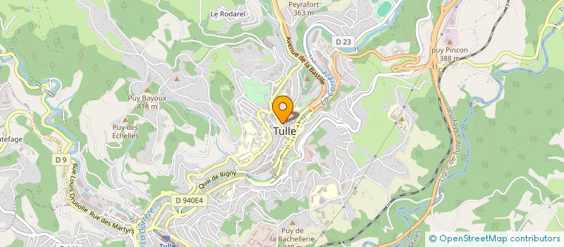 localisation de l'entreprise ASS INITIAT METIERS D ART CREAT ET DEVEL à TULLE