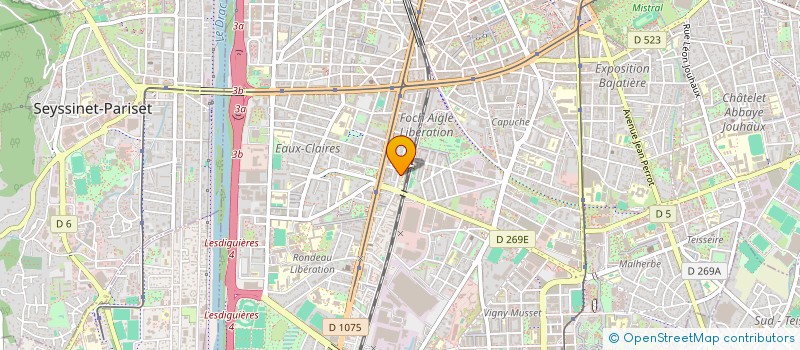 localisation de l'entreprise ASS INITIATION INFORMATIQUE  GRENOBLE