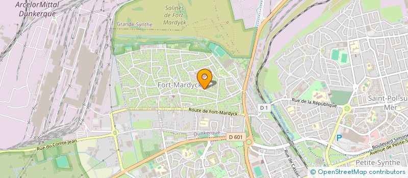 localisation de l'entreprise ASS INITIATIVE ET BIENFAISANCE à DUNKERQUE