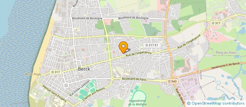 localisation de l'entreprise ASS INITIATIVE SPORT ET CULTURE à BERCK