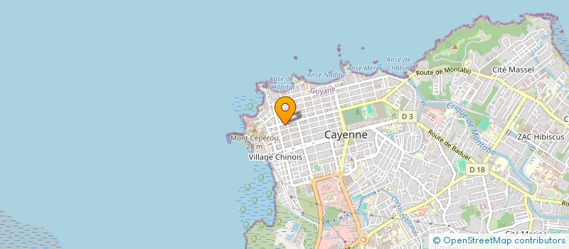 localisation de l'entreprise ASS INITIATIVES ET DEVELOPPEMENT  CAYENNE