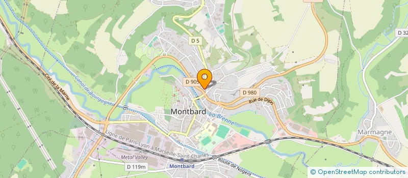 localisation de l'entreprise ASS INSERT PROFESS JEUNES BASSIN EMPLOI à MONTBARD