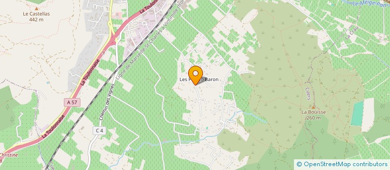 localisation de l'entreprise ASS INSERTION CES SERVIC HOSPITALIER  PIERREFEU-DU-VAR